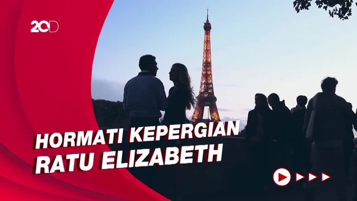 Lampu Menara Eiffel Dipadamkan Sebagai Penghormatan Wafatnya Ratu Elizabeth