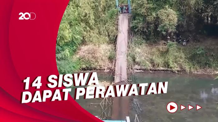 Polisi Selidiki Penyebab Putusnya Jembatan Gantung di Probolinggo