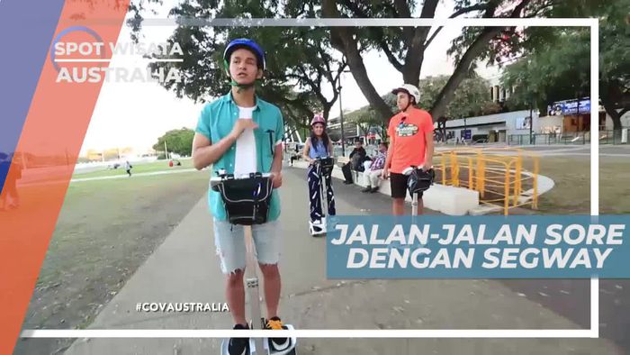 Naik Skuter Listrik Menyusuri Kota Brisbane Australia