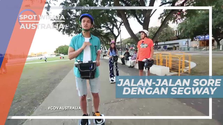 Naik Skuter Listrik Menyusuri Kota Brisbane Australia