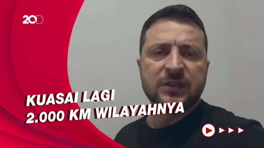 Zelenskiy Klaim Sukses Pukul Mundur Militer Rusia
