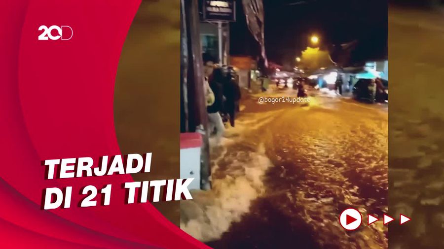 Bogor Dilanda Banjir dan Longsor Gegara Hujan Deras