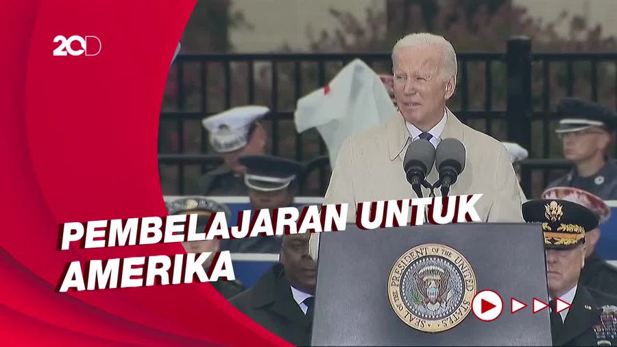 Peringati 21 Tahun Aksi Teror 9/11, Biden: Buat Amerika Semakin Kuat