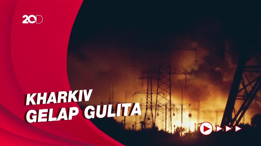 Penampakan Listrik Padam di Kota Kharkiv, Ukraina Tuduh Rusia Dalangnya