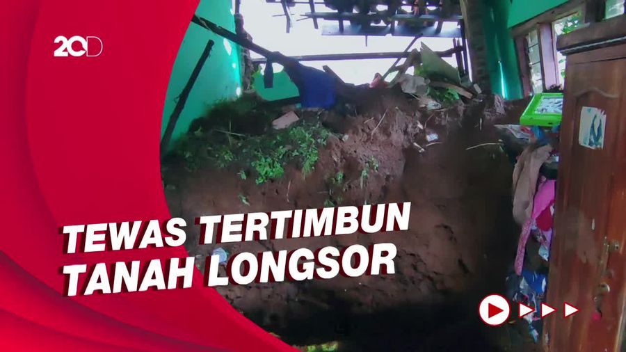 Tanah Longsor Tewaskan Kakak-Adik di Ciamis