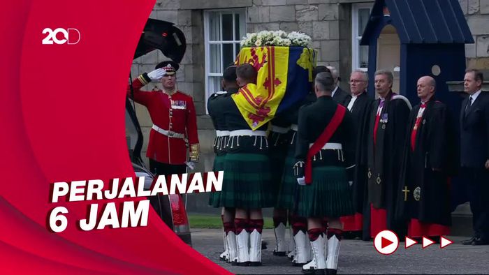 Detik-detik Jenazah Ratu Elizabeth II Tiba di Holyroodhouse