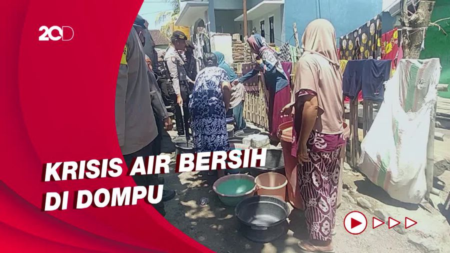 Warga Dompu Berebut Air Bersih, Sudah 2 Pekan Langka!