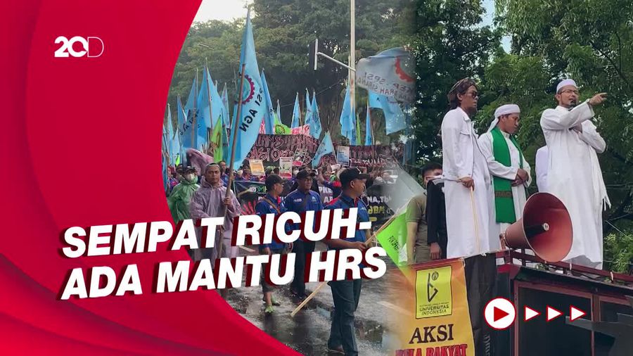 Sederet Hal Menarik dari Demo Tolak Harga BBM di Patung Kuda Kemarin