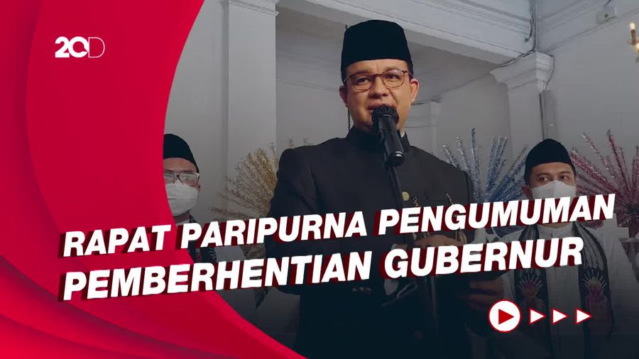 DPRD DKI Umumkan Berhentikan Anies Hari Ini