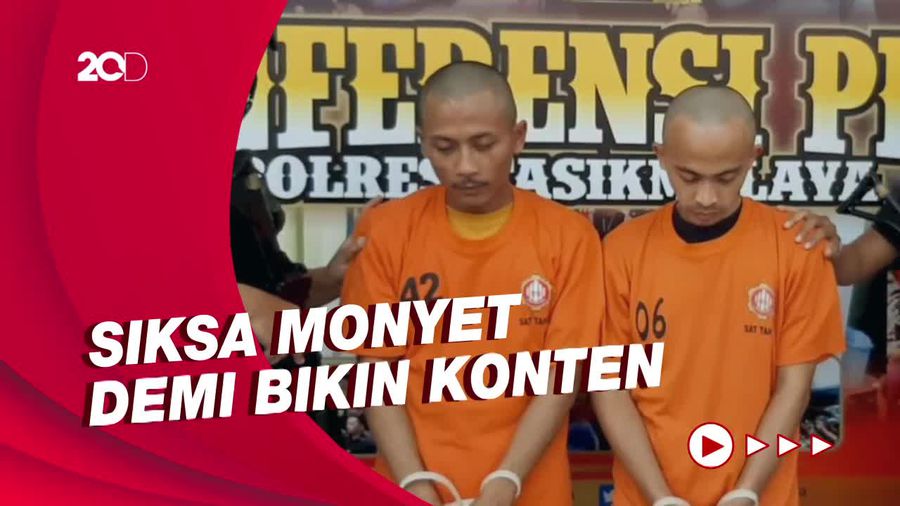 Tampang Asep Penyiksa Bayi Monyet di Tasikmalaya