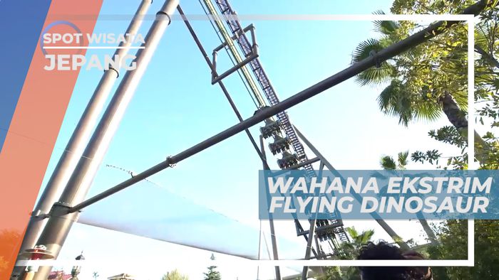Pacu Adrenalin, Uji Nyali Mencoba Wahana Ekstrim Flying Dinsaurus, Jepang