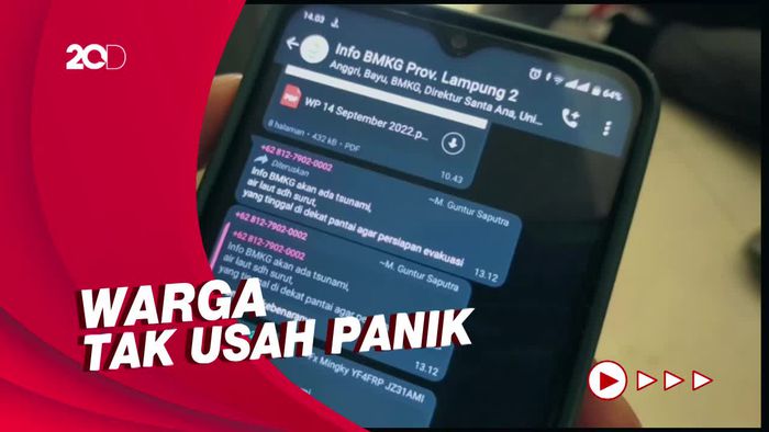 Beredar Kabar Akan Ada Tsunami di Lampung, BMKG: Hoax!