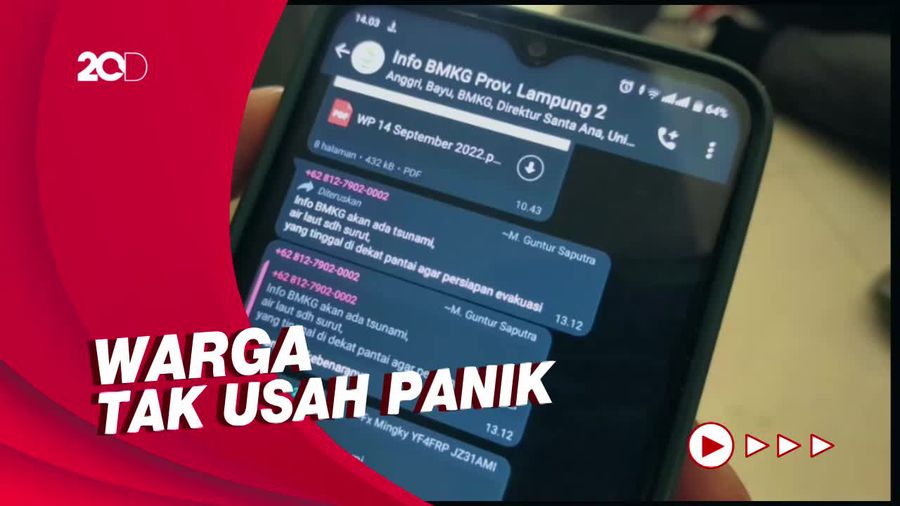 Beredar Kabar Akan Ada Tsunami di Lampung, BMKG: Hoax!