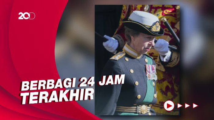 Temani Akhir Hayat Ratu Elizabeth II, Putri Anne: Saya Beruntung