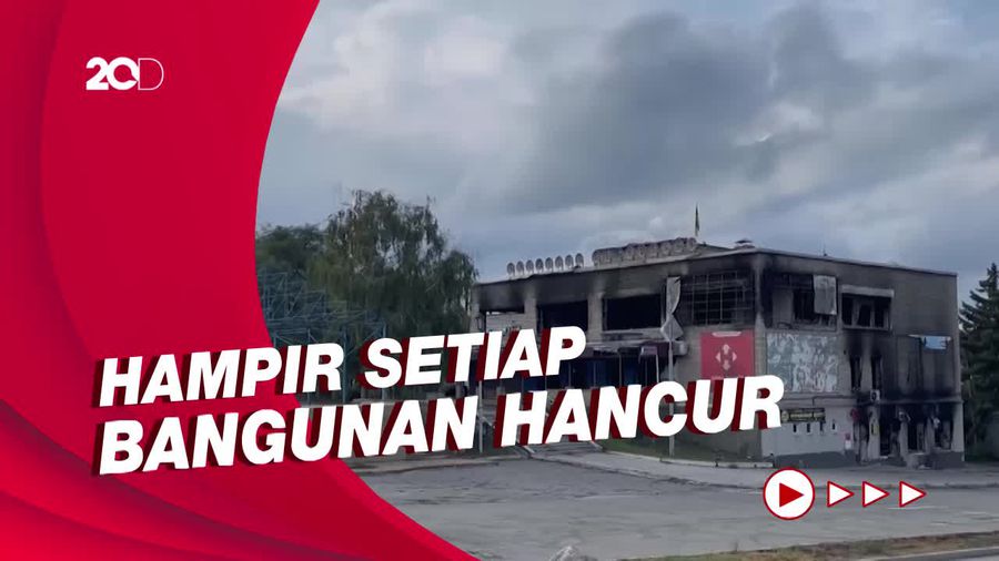 Kota Izium Hancur Berantakan Pasca Militer Rusia Mundur