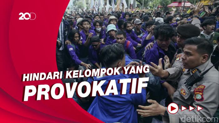 Polisi Tepis Bertindak Represif Saat Amankan Demo Mahasiswa