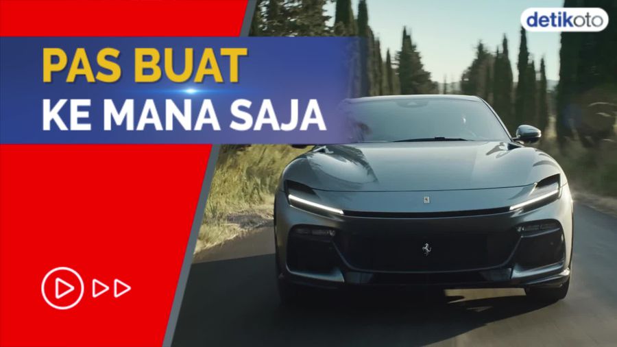 Sangar! Ini Wujud SUV Pertama Ferrari yang Baru Diluncurkan