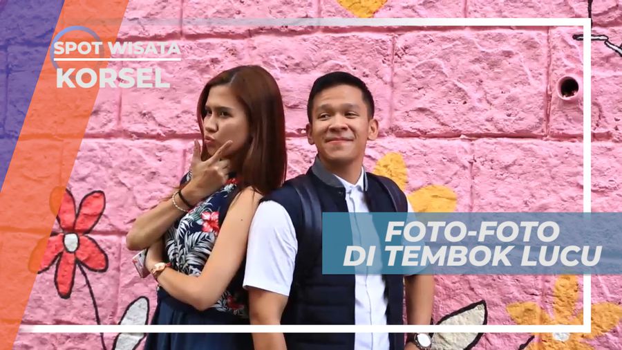 Berpose Seru di Tembok Unik Nan Lucu Khas Negeri Giseng, Korea Selatan