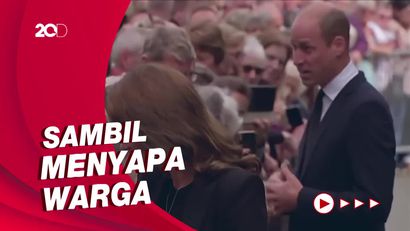 William-Kate Lihat Bunga Penghormatan Ratu Elizabeth II di Sandringham