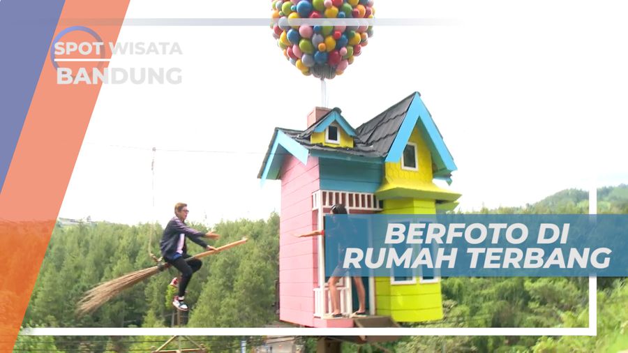 Berfoto di Rumah Ikonik Film Animasi Terkenal di Hollywood, Bandung