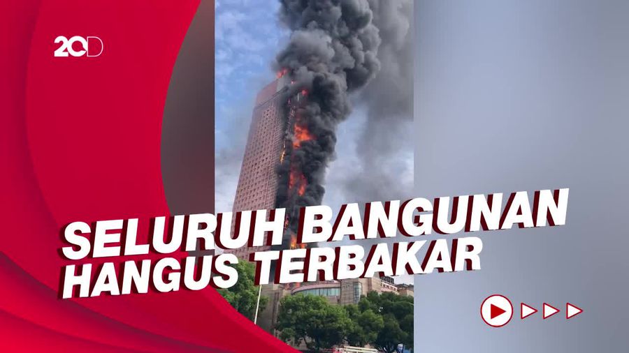 Kebakaran Besar Melanda Gedung China Telecom