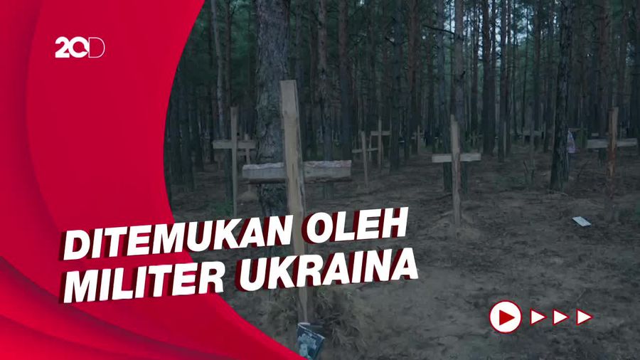 Penampakan Kuburan Massal di Ukraina, Ada Ratusan Mayat