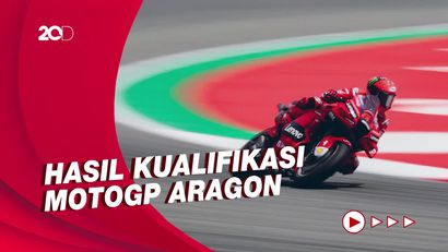 Bagnaia Pole, Ducati Kuasai Front Row MotoGP Aragon