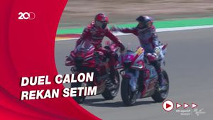 Duel Sengit Bagnaia dan Bastianini di Akhir Balapan MotoGP Aragon