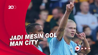 Gol Ke-14 Erling Haaland Bikin The Citizens Menang 3-0