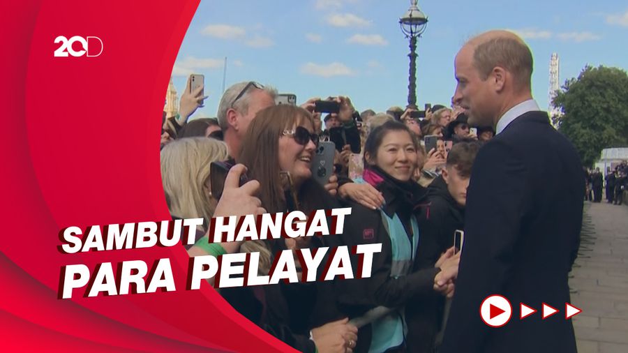 Momen Raja Charles III dan Pangeran William Datangi Antrean Pelayat