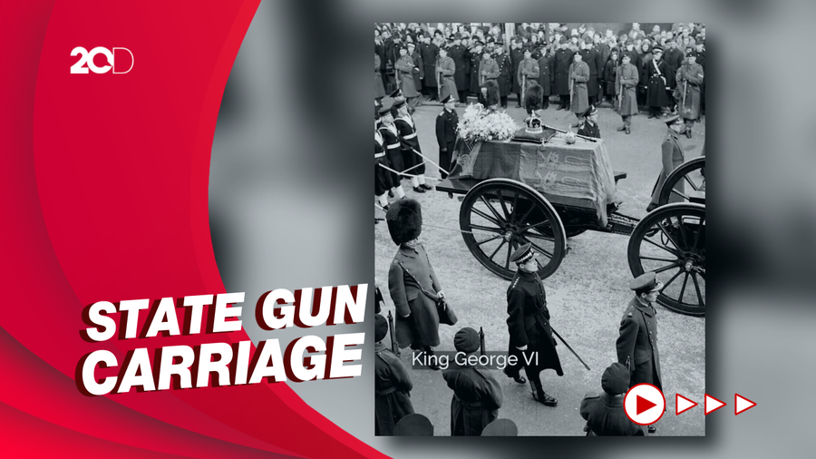 Tradisi Kereta Pengangkut Peti Mati Raja hingga Ratu Inggris dari Masa ke Masa