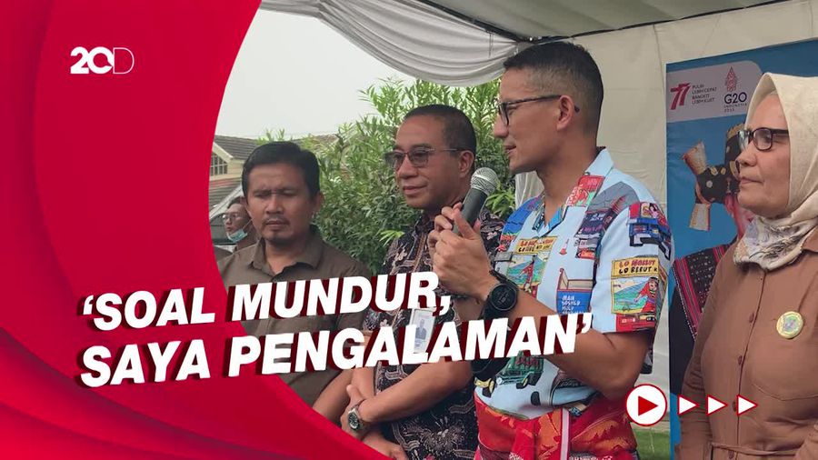 Sandiaga saat Ditanya soal Nyapres: Kita Fokus Selesaikan Tugas!