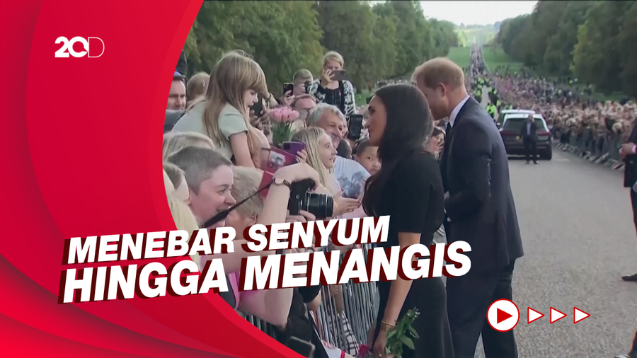 Sederet Ekspresi Meghan Markle di Rangkaian Pemakaman Ratu Elizabeth II
