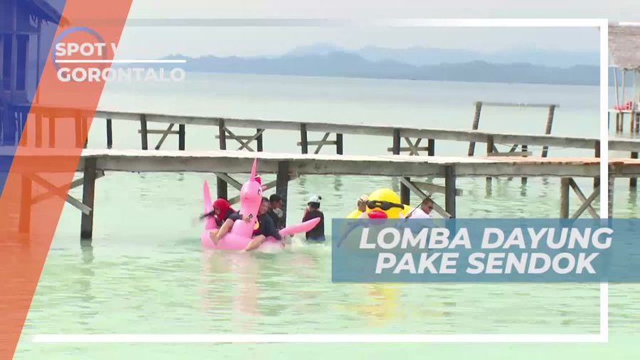 Adu Cepat Lomba Dayung Menggunakan Sendok, Pulo Cinta Gorontalo