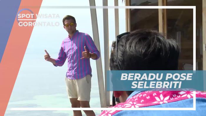 Adu Pose Dalam Berfoto di Pulo Cinta Gorontalo