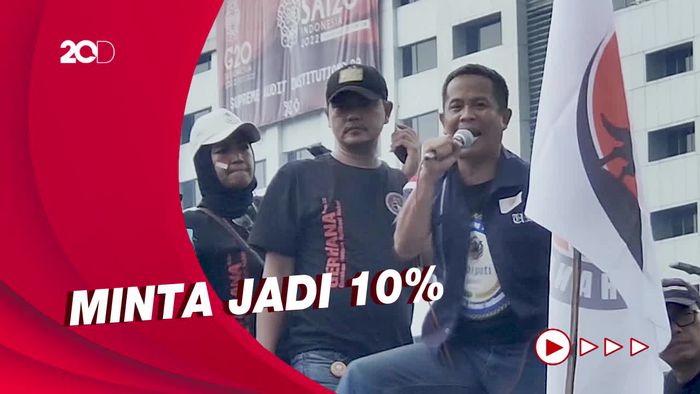 Driver Ojol Demo di DPR, Tuntut Perjuangkan Pengurangan Platform Fee