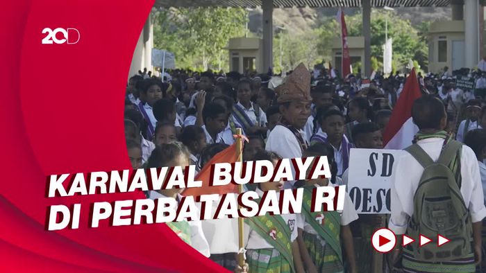 Meriahnya Karnaval Budaya di Perbatasan RI-Timor Leste