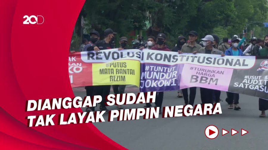 Demo di Solo Minta Presiden Jokowi Turun