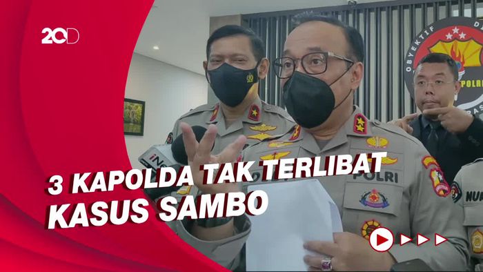 Polri Tegaskan 3 Kapolda Tak Terlibat dalam Kasus Ferdy Sambo