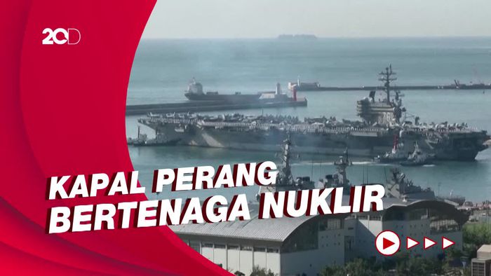 Kapal Induk USS Ronald Reagan Tiba di Korea Selatan