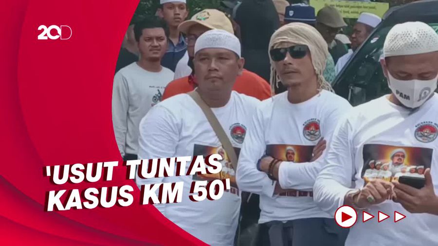 Di Aksi 2309, Massa Singgung Kasus Km 50 Via Kaos Bergambar Habib Rizieq