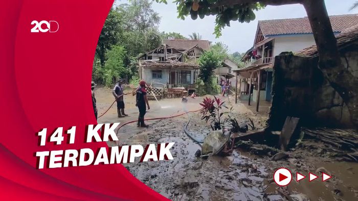 Penampakan Pascabanjir Luapan Sungai Cikaso Sukabumi