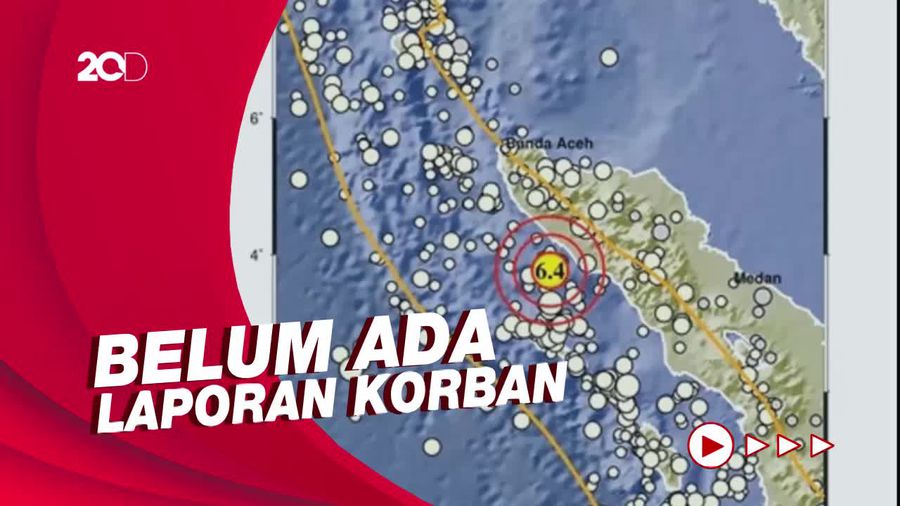 Gempa M 6,2 di Meulaboh Aceh Tak Berpotensi Tsunami