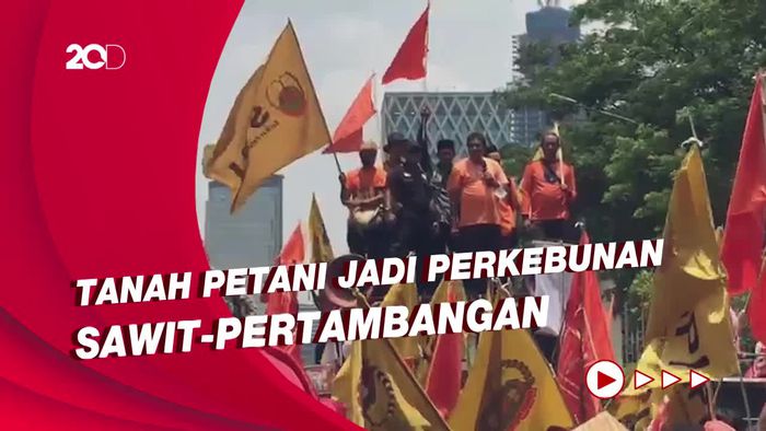 Said Iqbal Demo Bareng Petani: Kenapa Petani Digusur dari Tanahnya Sendiri?