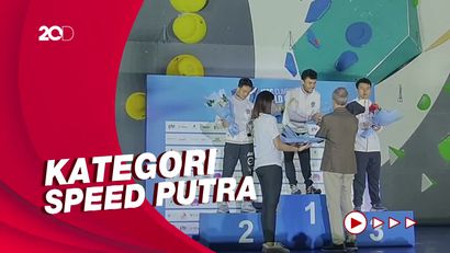 Veddriq Leonardo Juara Dunia Panjat Tebing 2022
