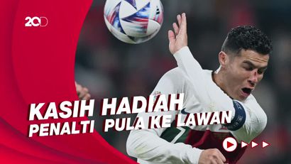Ronaldo Berdarah-darah Lawan Republik Ceko