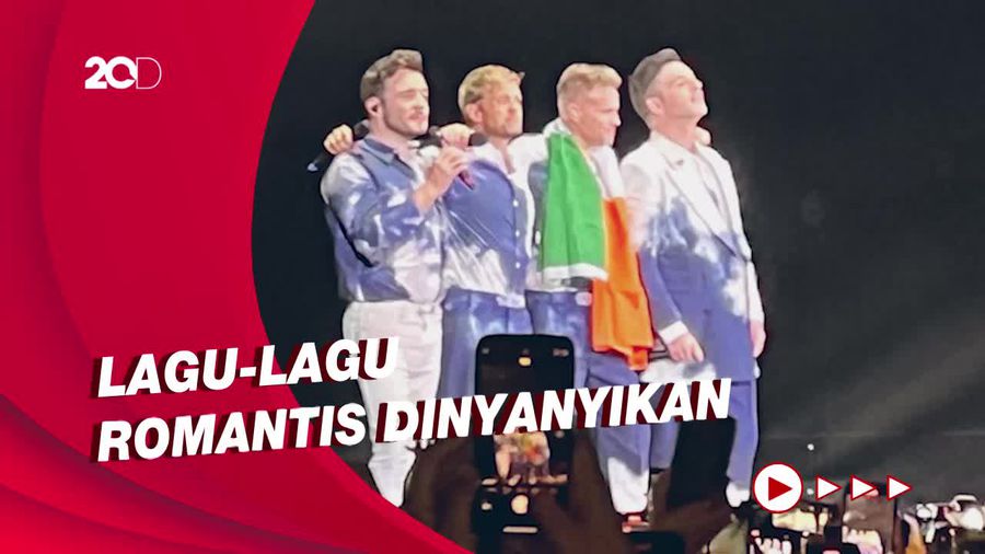 Konser Westlife di Surabaya Obati Rindu Fan