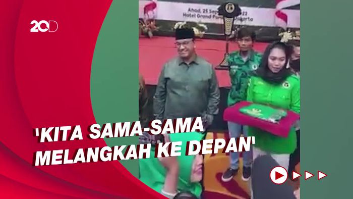 Saat Kedatangan Anies Disambut Teriakan Presiden di Mukercab PPP