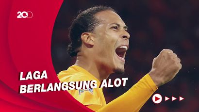 Gol Tunggal Van Dijk Loloskan Belanda ke Semifinal UEFA