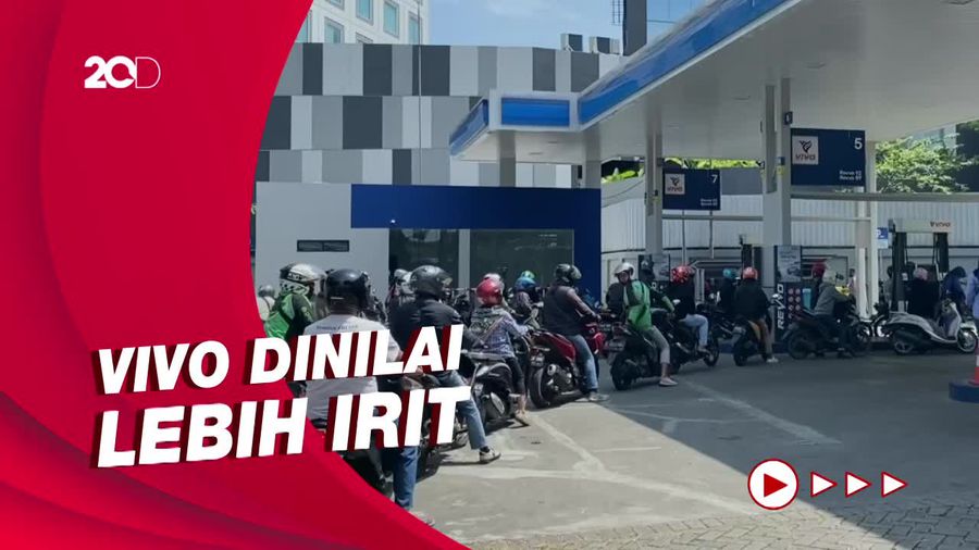 SPBU VIVO Bandung Diserbu Ojol Usai Pertalite Naik